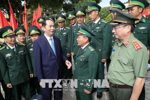 Chủ tịch nước Trần Đại Quang thăm chúc Tết tại tỉnh Kon Tum ảnh 1