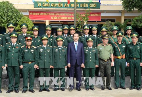 Chủ tịch nước Trần Đại Quang thăm chúc Tết tại tỉnh Kon Tum ảnh 2