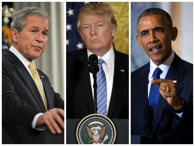 Tổng thống Trump chê trách hai người tiền nhiệm Bush và Obama ảnh 1