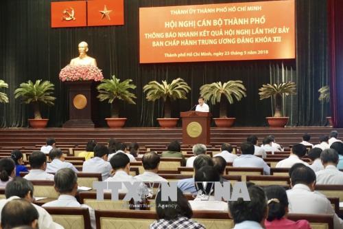 Thành ủy Thành phố Hồ Chí Minh thông báo kết quả Hội nghị Trung ương 7 khóa XII ảnh 1