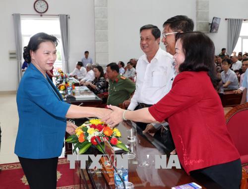Chủ tịch Quốc hội Nguyễn Thị Kim Ngân tiếp xúc cử tri tại Cần Thơ ảnh 2