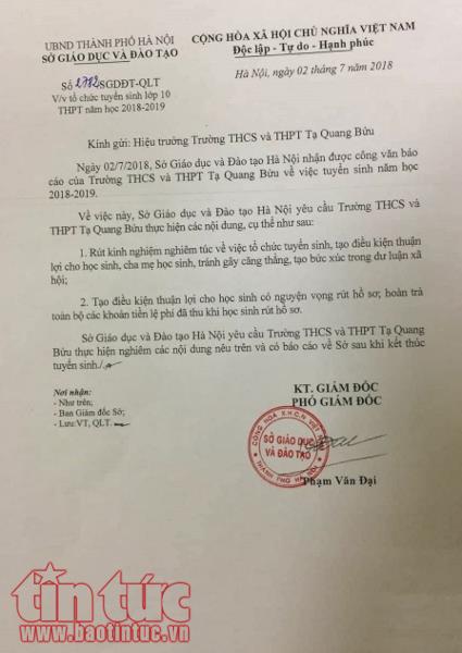 Hà Nội ‘nóng’ rút-nộp hồ sơ vào lớp 10 ảnh 2