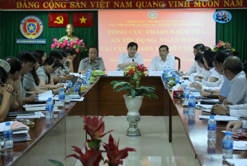 Tổng cục Thi hành án dân sự và Agribank làm việc về công tác thi hành án tín dụng, ngân hàng trên địa bàn TP Hồ Chí Minh ảnh 1