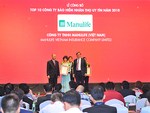 Manulife Việt Nam giữ vững vị trí Top 3 Công ty BHNT uy tín 2018 ảnh 2