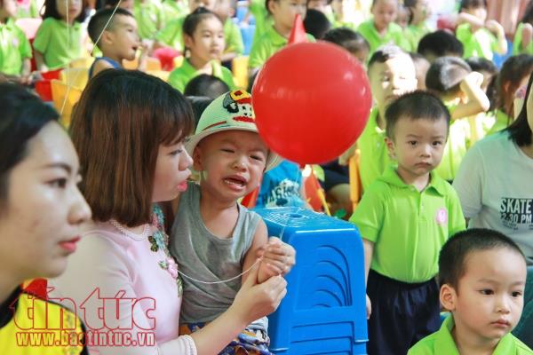 Bé mầm non lã chã nước mắt ngày đầu tiên khai giảng ảnh 11