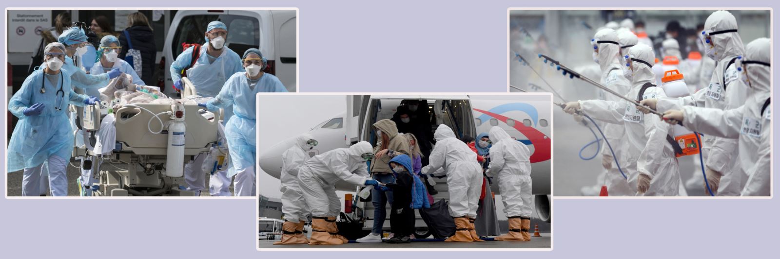 Những "người hùng" trong công tác dập dịch. Ảnh: AFP/TTXVN