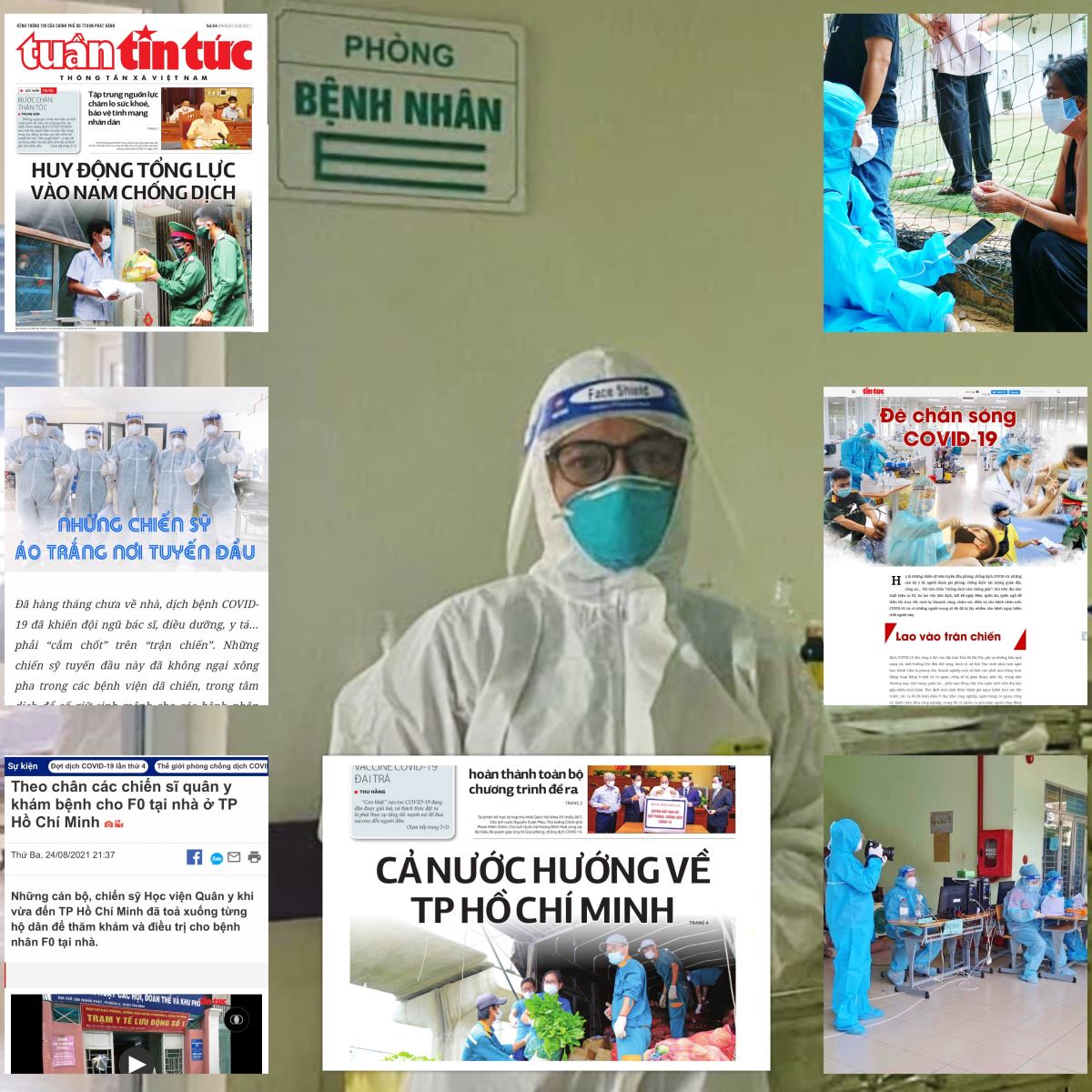 Phóng viên báo Tin tức xung kích trên "mặt trận" tuyên truyền phòng, chống COVID-19.