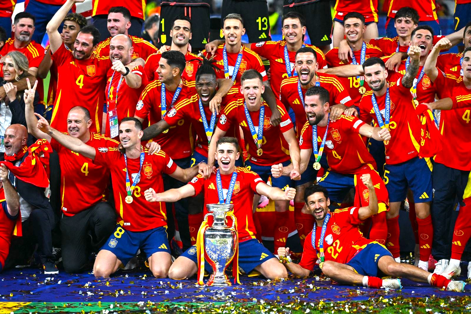 Tuyển Tây Ban Nha toàn thắng cả 7 trận tại EURO 2024 để lên ngôi vô địch.