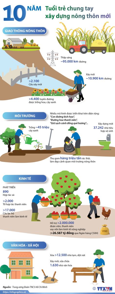 Thanh niên xung kích trên 'mặt trận' nông thôn mới ảnh 11
