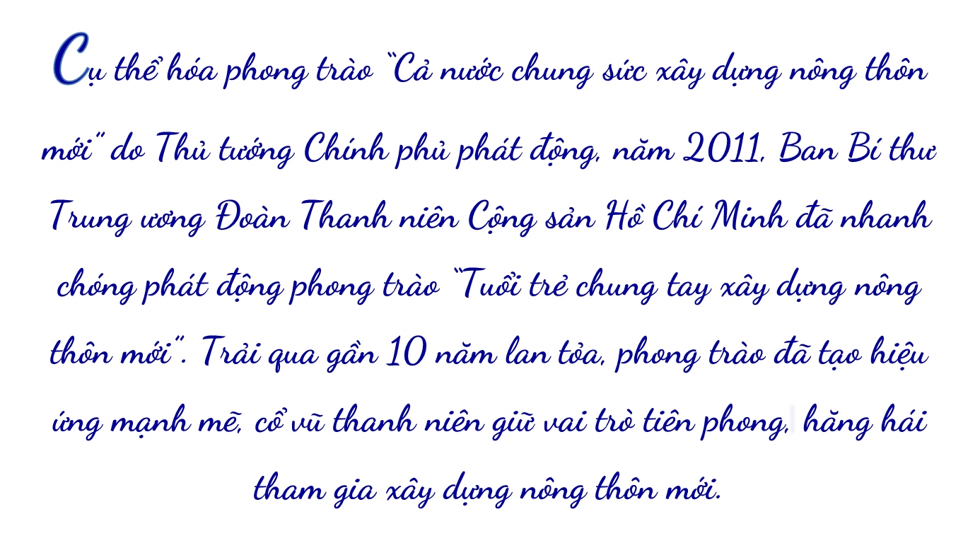 Thanh niên xung kích trên 'mặt trận' nông thôn mới ảnh 1