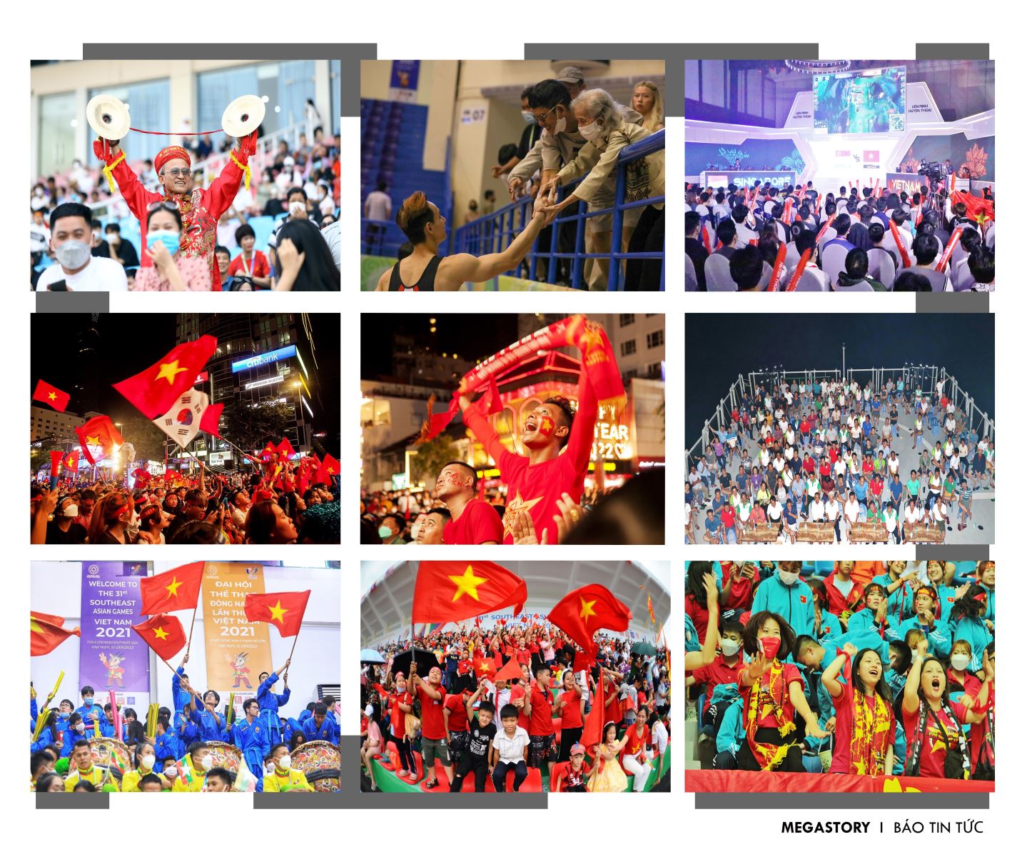Cổ động viên từ mọi miền tổ quốc hòa nhịp cùng SEA Games 31.