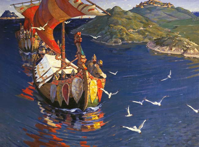 Người Viking cưỡi thuyền rồng đi viễn chinh, gieo rắc nỗi sợ hãi khắp Châu Âu. Ảnh: Wikipedia