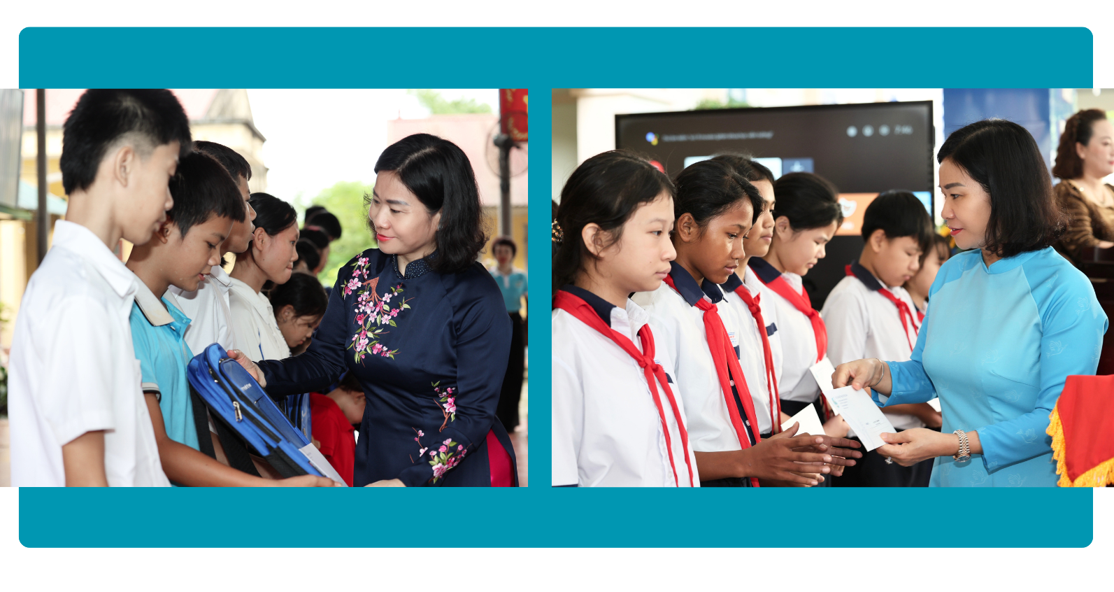 Hội Liên hiệp Phụ nữ Việt Nam luôn quan tâm, động viên các em có hoàn cảnh khó khăn, vươn lên trong học tập.