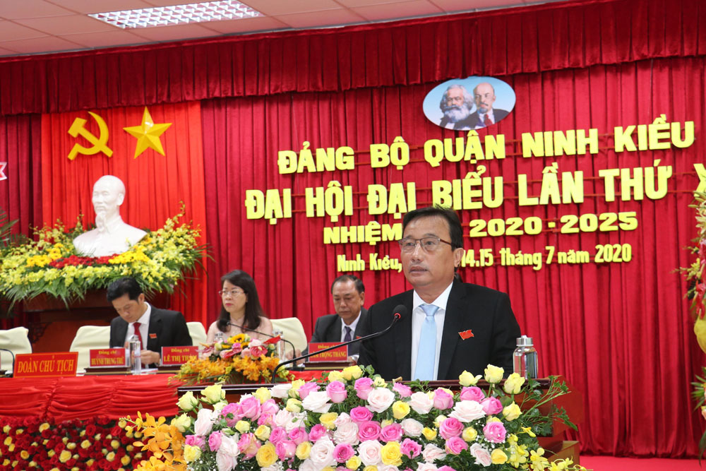 Đại hội đại biểu Đảng bộ quận Ninh Kiều (Cần Thơ) lần thứ XII, nhiệm kỳ 2020-2025.