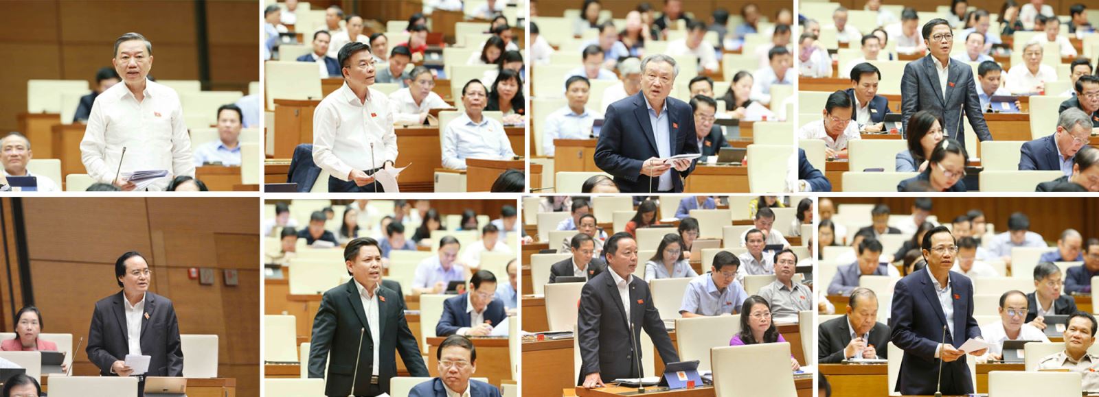 Các Trưởng ngành trả lời chất vấn của đại biểu Quốc hội.