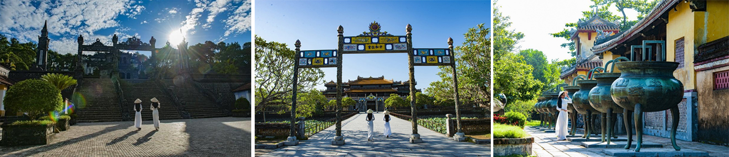 Phong cảnh và kiến trúc tại Cố đô Huế.