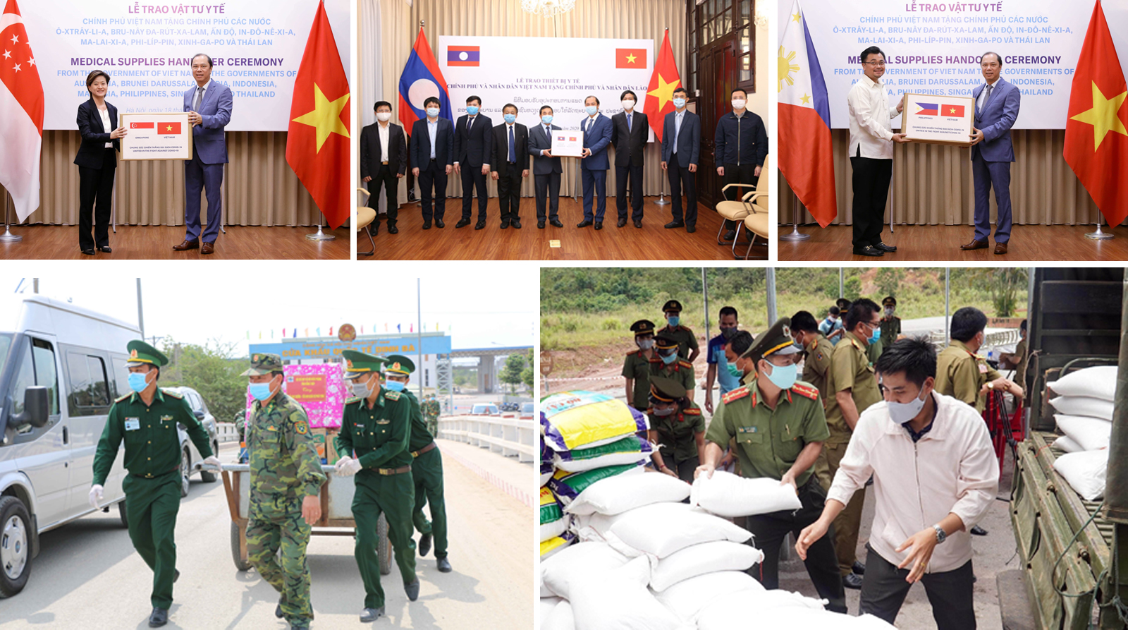 Việt Nam đã hỗ trợ tích cực, kịp thời nhiều thiết bị, vật tư y tế… cho các nước ASEAN trong cuộc chiến chống đại dịch COVID-19.
