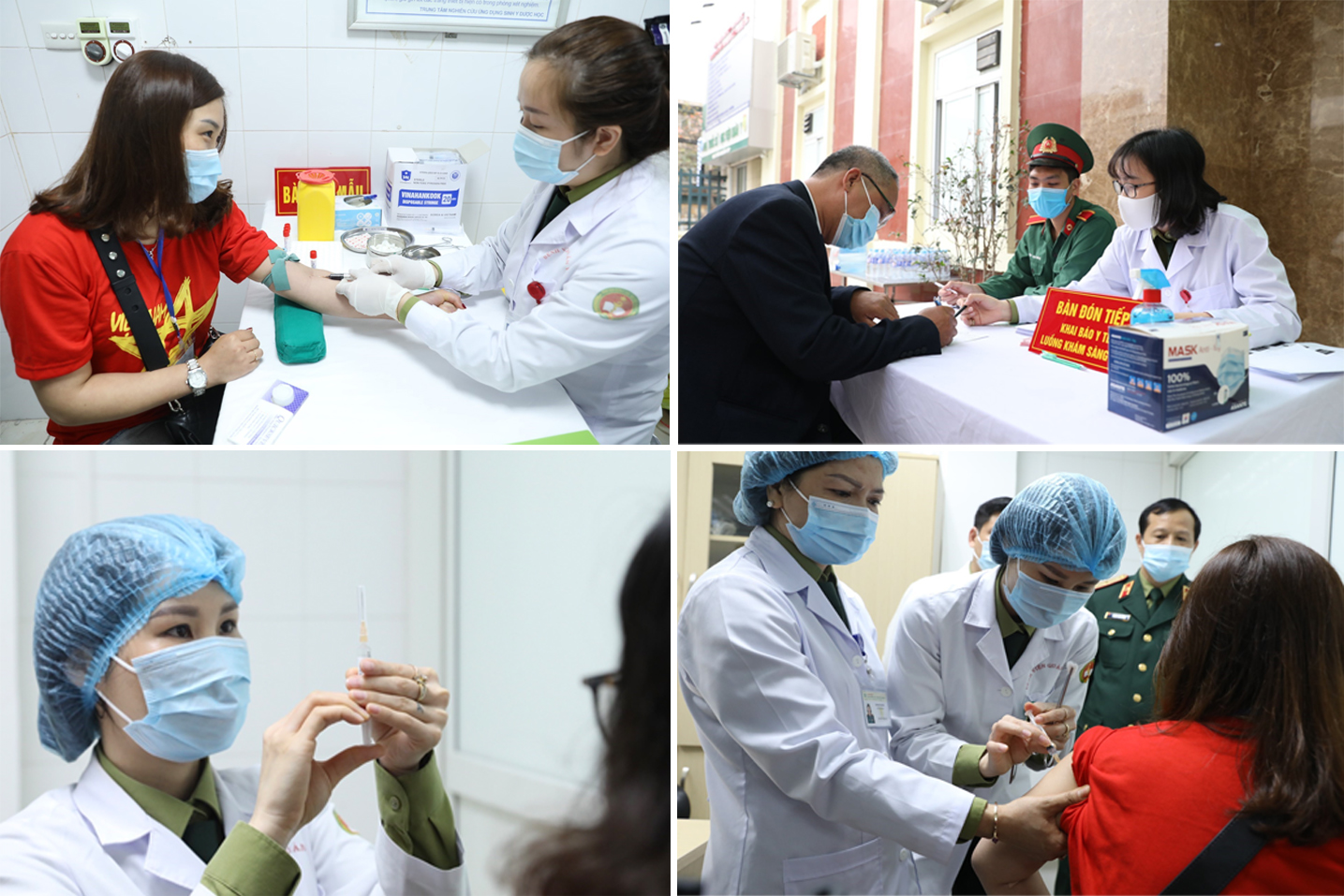 Sáng 26/2, Học viện Quân y (Bộ Quốc Phòng) triển khai tiêm thử nghiệm vaccine ngừa COVID-19 Nano Covax giai đoạn 2.