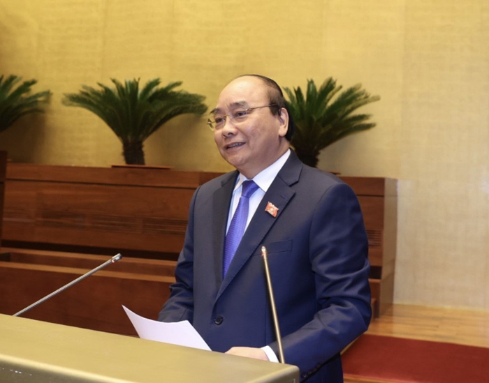 Thủ tướng Nguyễn Xuân Phúc trả lời chất vấn tại Kỳ họp thứ 10, Quốc hội khóa XIV.