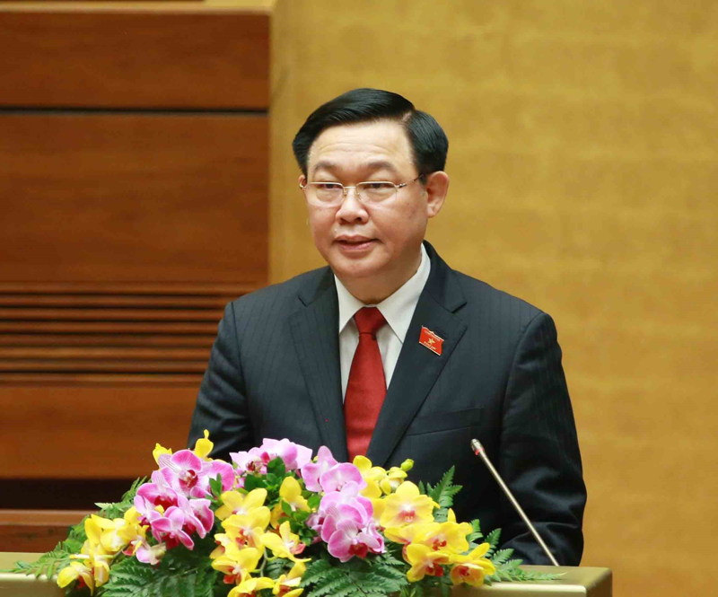Chủ tịch Quốc hội Vương Đình Huệ.