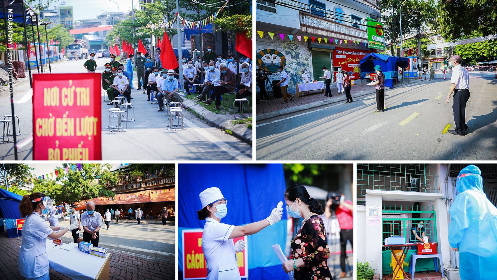 Diễn tập đảm bảo an toàn và thành công cho ngày bầu cử, nhất là đối phó với những diễn biến phức tạp của dịch COVID-19.