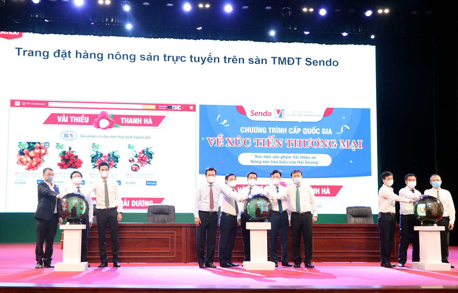 Khởi động “Chương trình đưa vải thiều Thanh Hà và nông sản Hải Dương lên sàn thương mại điện tử”.