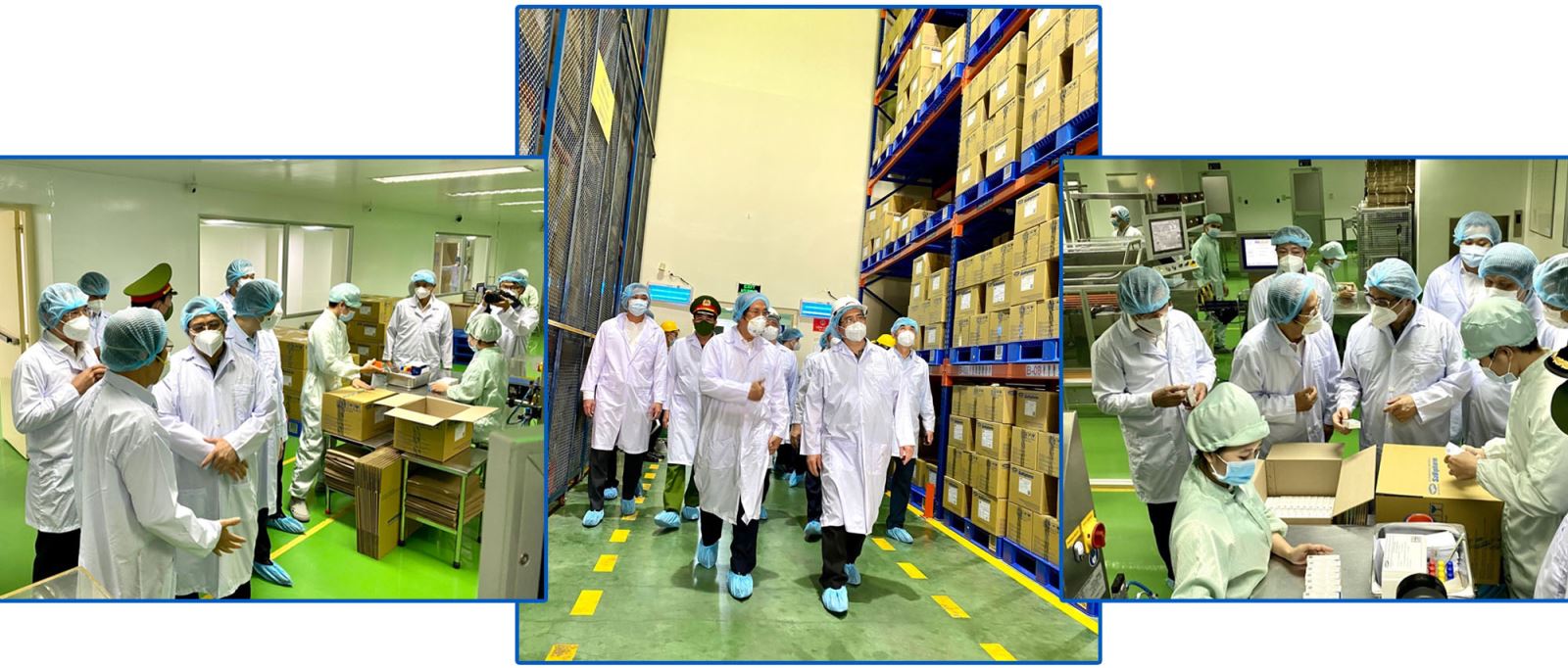 Thủ tướng Phạm Minh Chính đến thăm và làm việc tại Công ty CP Dược phẩm SaVipharm tại khu chế xuất Tân Thuận, Quận 7.