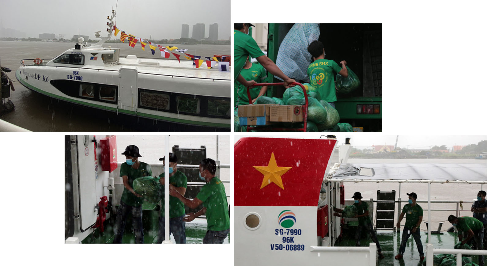 Tàu cao tốc chở khách triệu đô được tháo ghế để chuyên chở thực phẩm từ miền Tây về TP Hồ Chí Minh.