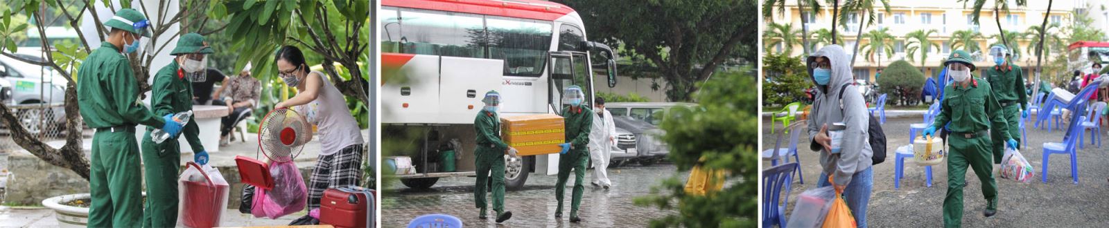 Hỗ trợ, giúp người dân sống tại các khu trọ, nhà lụp xụp, nhà ven kênh di dời về ở tại Nhà nghỉ Công đoàn Thanh Đa quận Bình Thạnh để đảm bảo an sinh xã hội và phòng, chống dịch COVID-19.