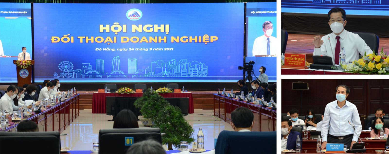 Thành ủy, UBND thành phố Đà Nẵng tổ chức Hội nghị đối thoại doanh nghiệp để lắng nghe các ý kiến, đề xuất và tìm cách tháo gỡ các khó khăn cho các doanh nghiệp.