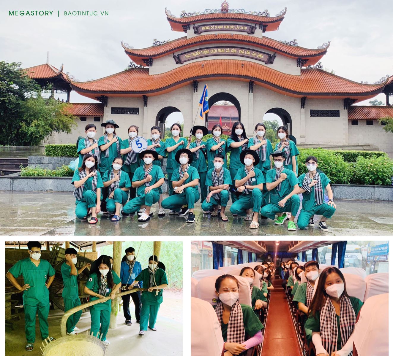 Lực lượng tuyến đầu phòng chống dịch COVID-19 tại các điểm đến trong khuôn khổ Chương trình về nguồn với những tour du lịch thí điểm của TP Hồ Chí Minh.