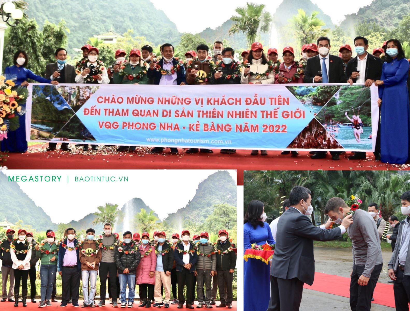 Ngành du lịch các địa phương đón những vị khách đầu tiên trong năm mới 2022.