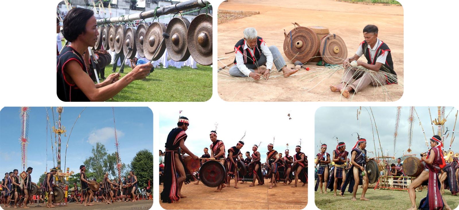Không gian văn hóa cồng chiêng Tây Nguyên đã được UNESCO ghi danh vào danh sách Di sản Văn hóa phi vật thể đại diện của nhân loại.