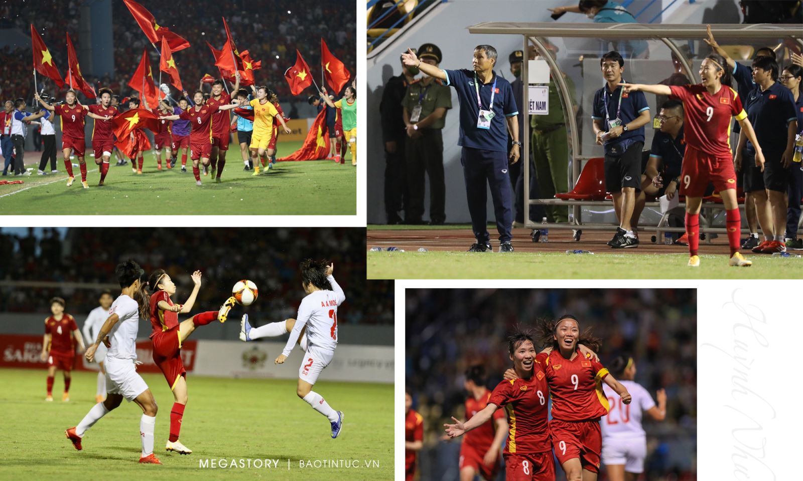 Huỳnh Như góp phần cùng Đội tuyển Bóng đá nữ quốc gia Việt Nam giành ngôi vô địch SEA Games 29, 30 và 31.