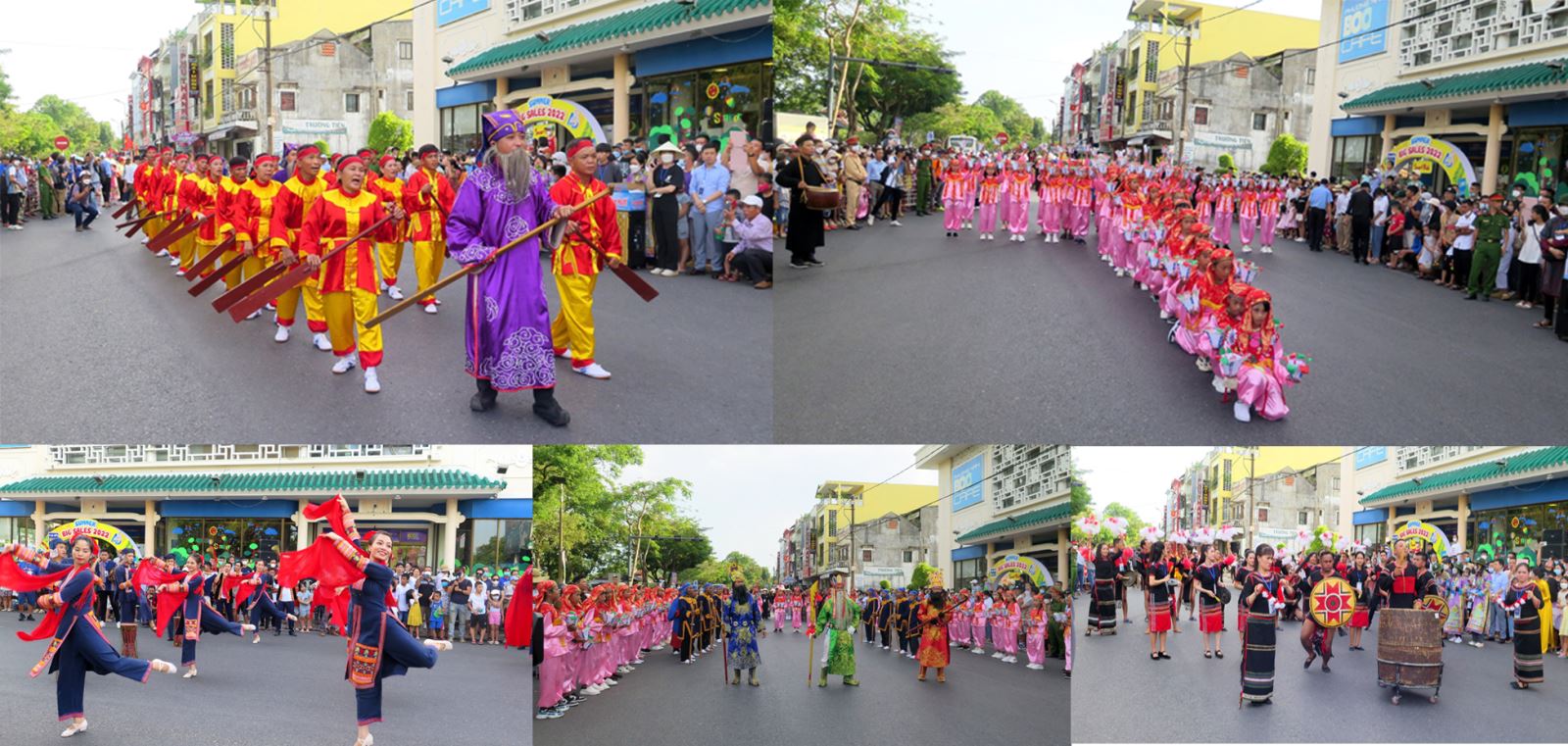 Trình diễn nghệ thuật dân gian tại Tuần lễ Festival Huế 2022.