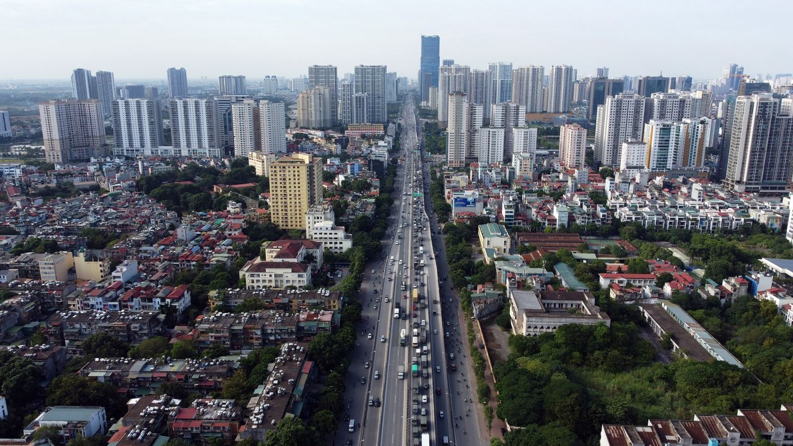 Tuyến đường Vành đai 3 đoạn phố Khuất Duy Tiến (quận Thanh Xuân).