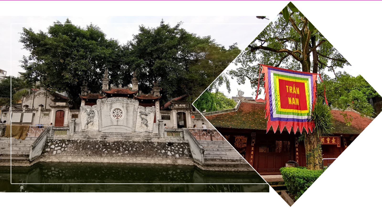 Đền Kim Liên là ngôi đền linh thiêng trấn giữ ở phía Nam, nơi thờ thần Cao Sơn Đại vương.