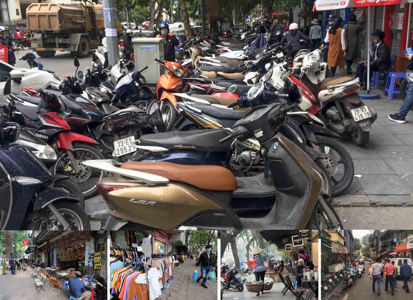 Tình trạng lấn chiếm vỉa hè, lòng đường thường tái diễn (ảnh tư liệu).