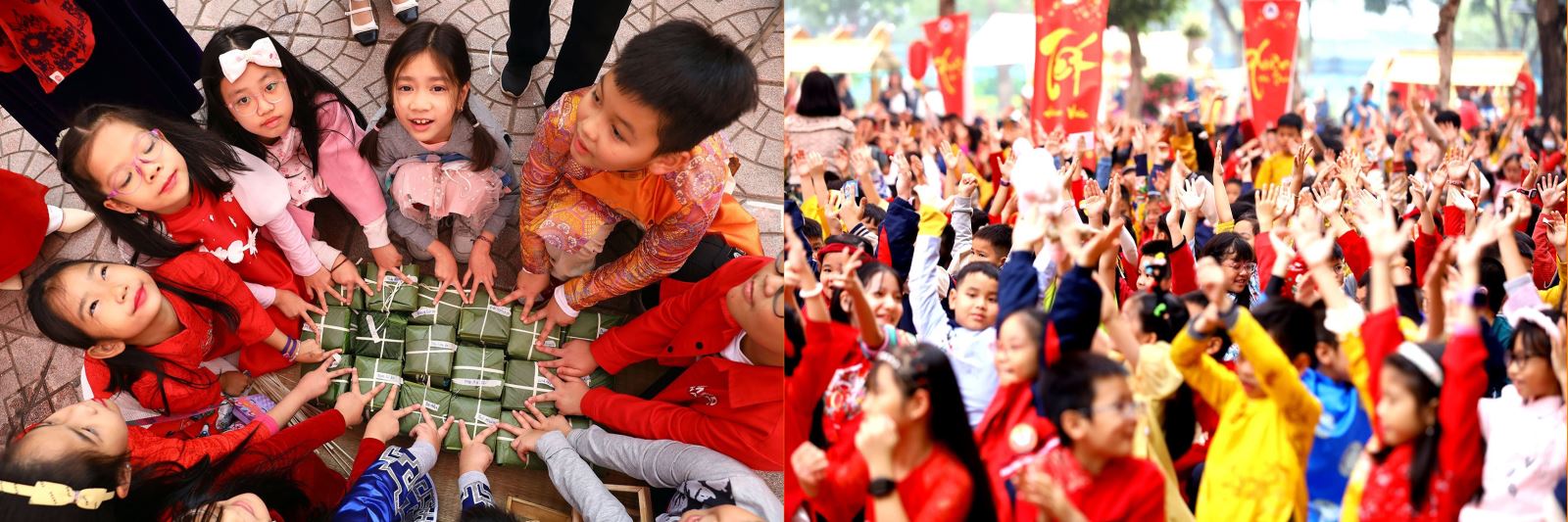 Các em học sinh Hà Nội hào hứng đón xuân Quý Mão 2023.