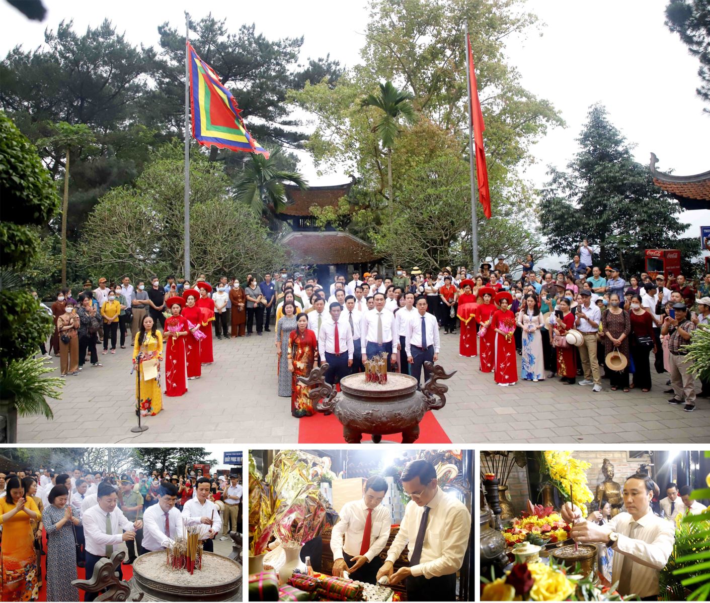 Sáng 25/4/2023 (tức mùng 6/3 năm Quý Mão), tỉnh Phú Thọ thành kính tổ chức dâng hương tưởng niệm Tổ Mẫu Âu Cơ tại Khu Di tích lịch sử Đền Hùng.