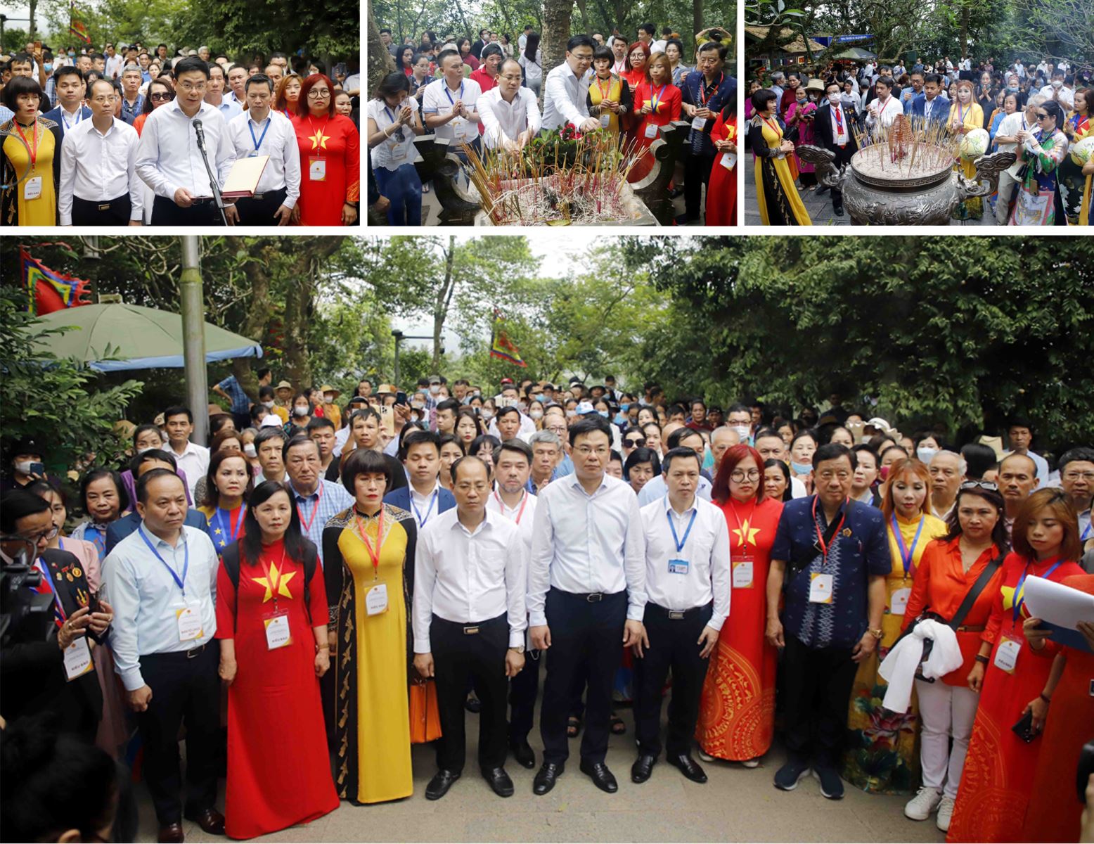 Ngày 25/4/2023 (tức ngày 6/3 Âm lịch), Đoàn kiều bào tiêu biểu gồm 75 đại biểu trở về từ 23 quốc gia trên thế giới đến dâng hương tưởng niệm các Vua Hùng.