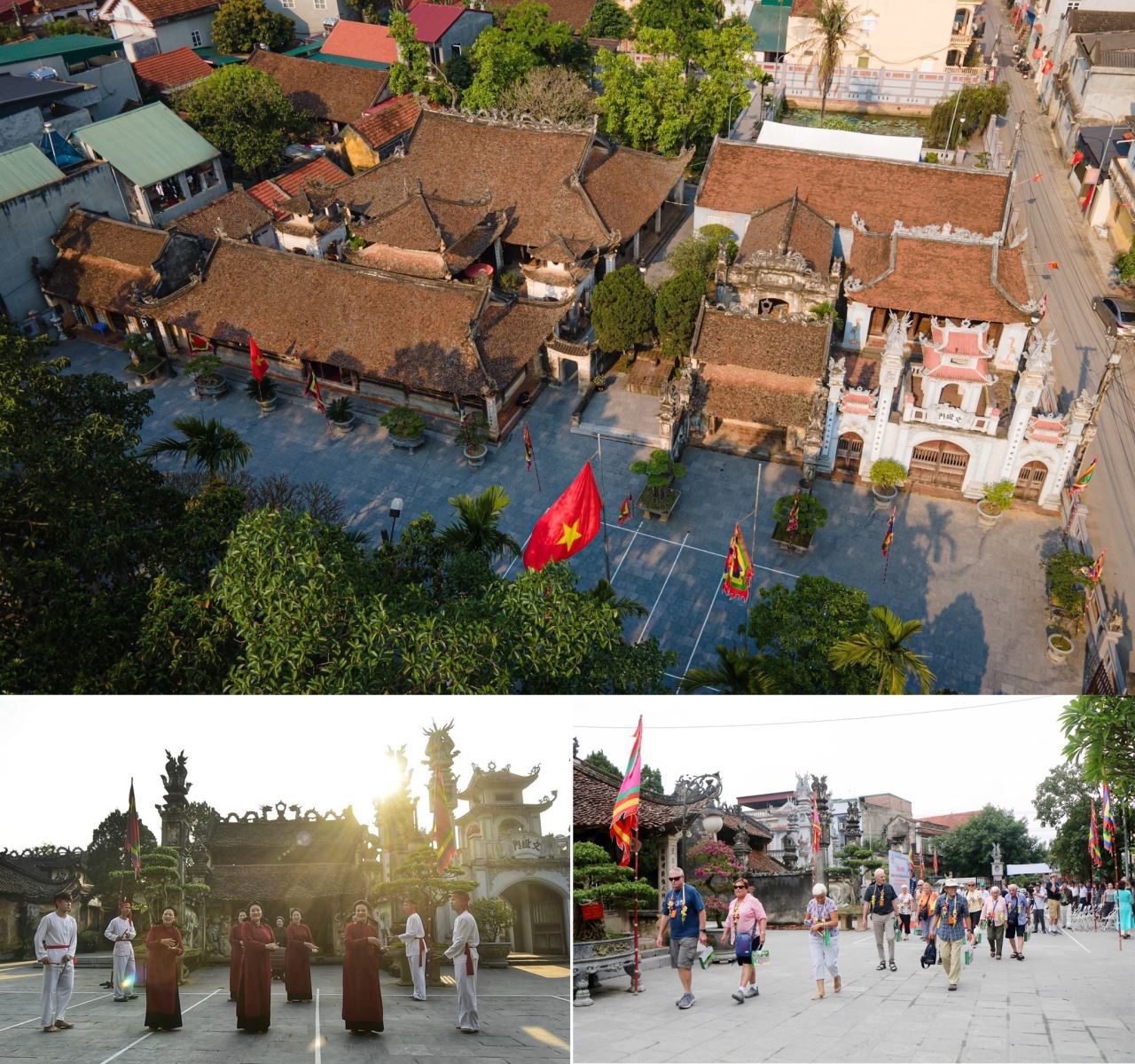 Đình cổ làng Hùng Lô (Phú Thọ) nằm dọc ven sông Lô, cách Đền Hùng chừng 10 km về phía Đông.
