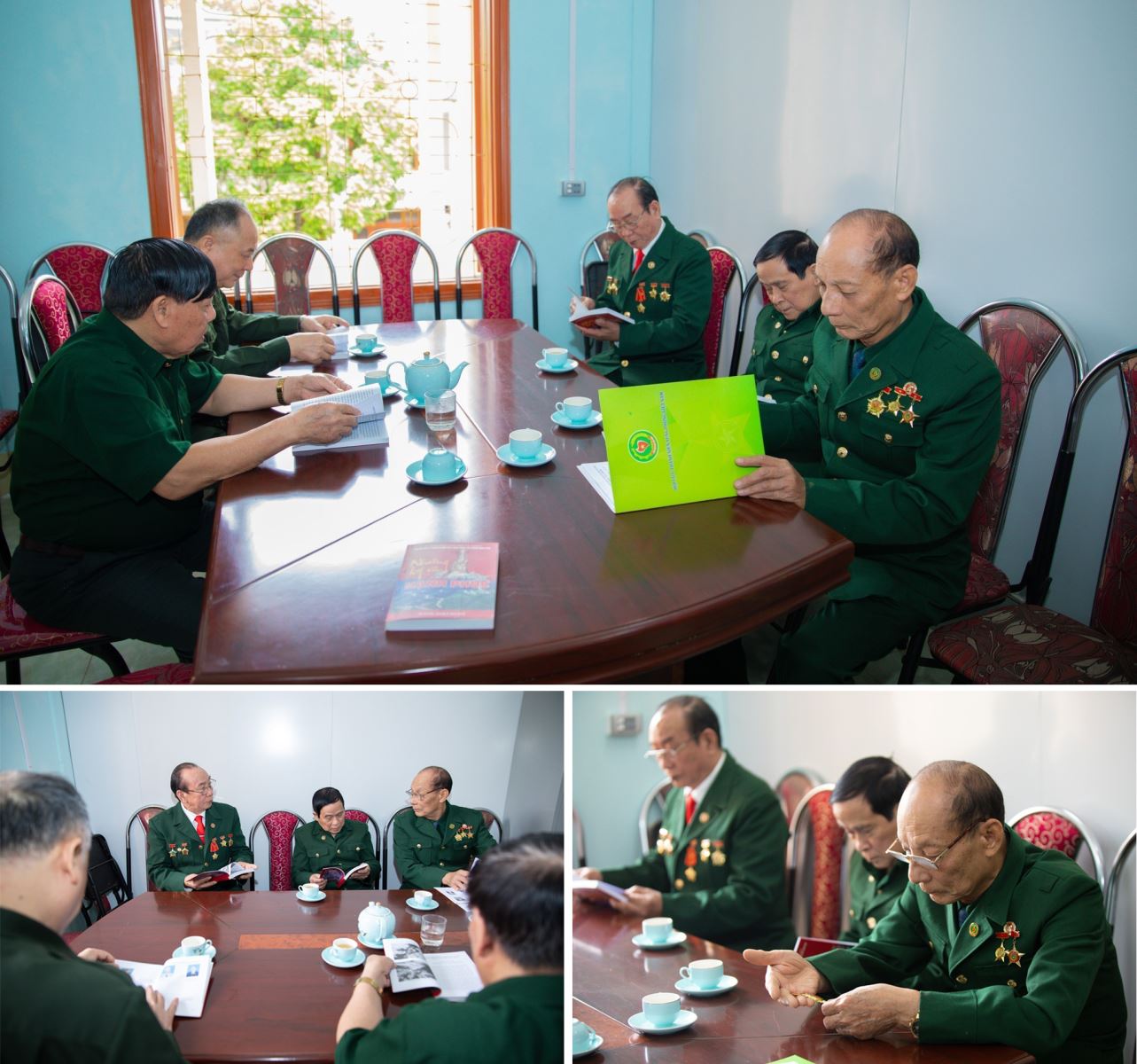 Cựu thanh niên xung phong tỉnh Hà Giang ôn lại kỷ niệm tham gia mở "Con đường Hạnh Phúc" năm xưa.