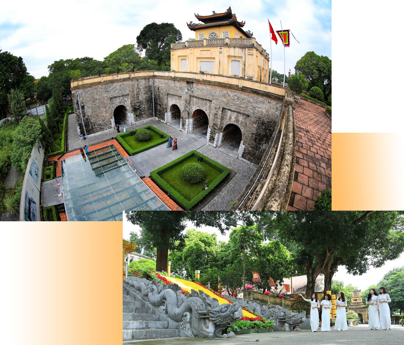 Hoàng thành Thăng Long là quần thể di tích gắn với lịch sử kinh thành Thăng Long - Hà Nội.