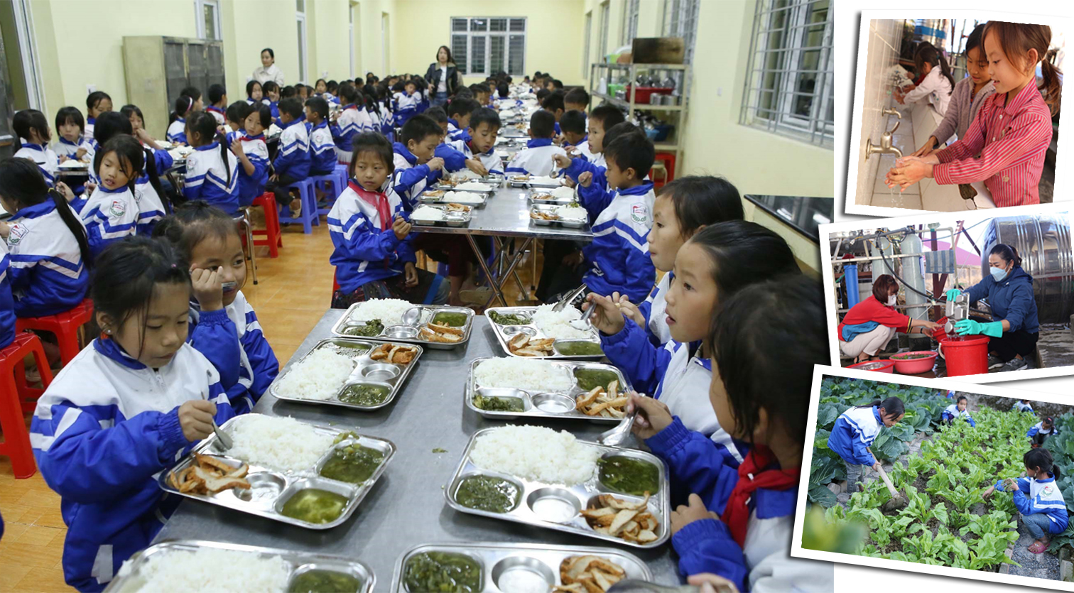Đảm bảo an toàn vệ sinh thực phẩm tại các trường học bán trú tại Sìn Hồ (Lai Châu).