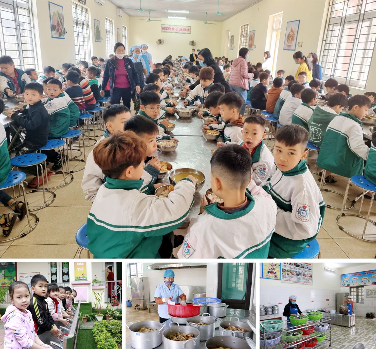 Nỗ lực đảm bảo an toàn bữa ăn cho học sinh bán trú tại Phú Thọ.