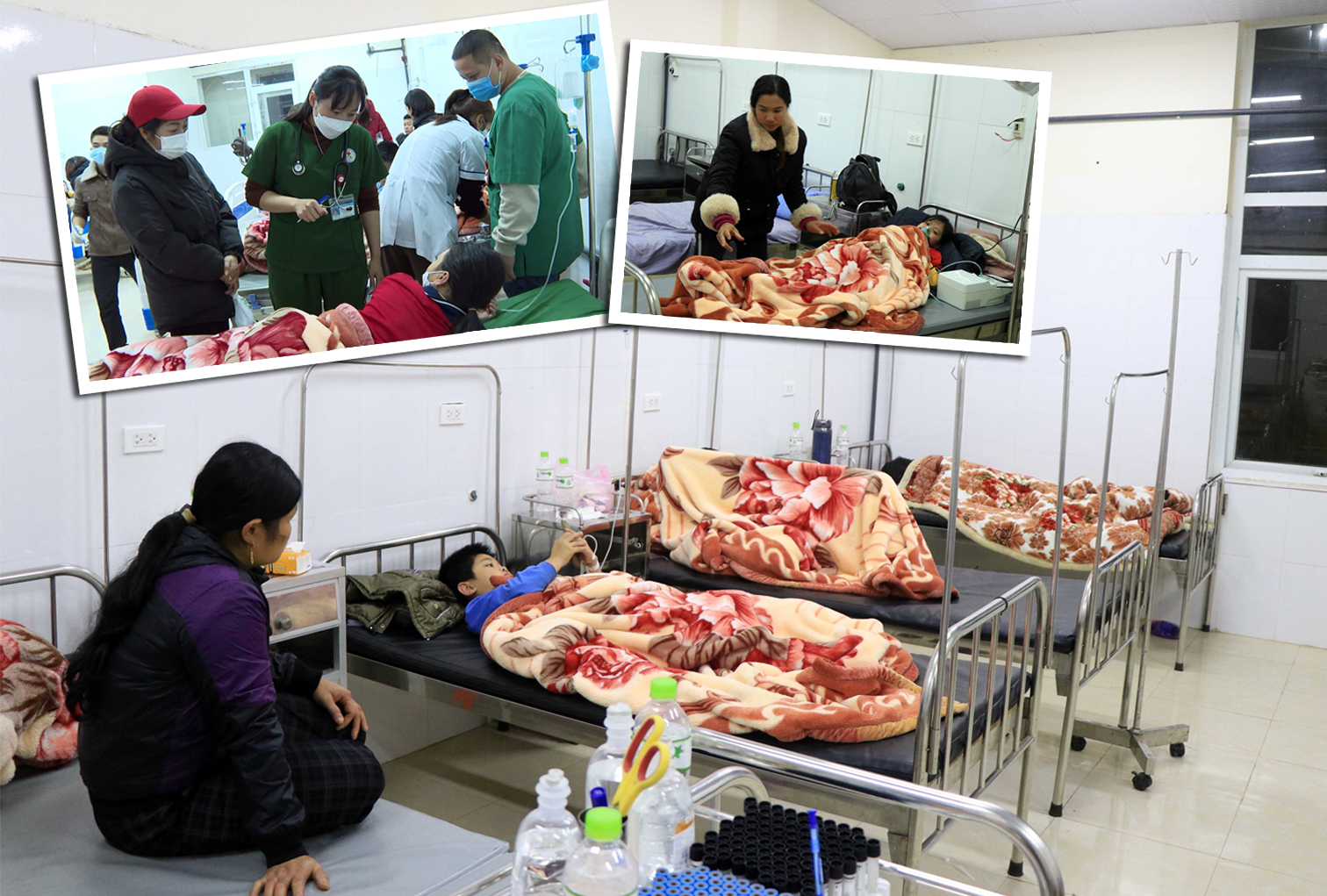 Tối 7/12/2022, Bệnh viện Đa khoa huyện Mộc Châu, tỉnh Sơn La, đã tiếp nhận, cấp cứu cho 40 học sinh Trường Tiểu học Mộc Lỵ nghi bị ngộ độc thực phẩm với các triệu chứng đau bụng, buồn nôn, nôn.