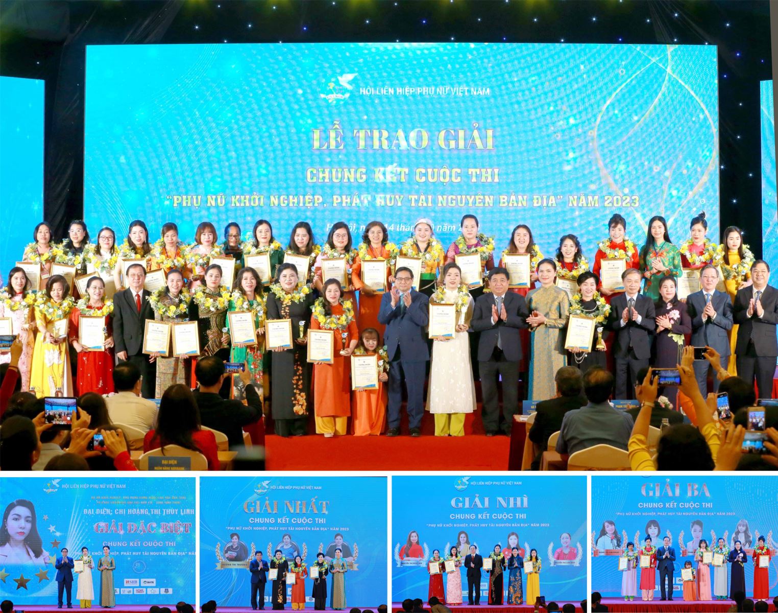 Lễ trao giải Chung kết toàn quốc cuộc thi “Phụ nữ khởi nghiệp, phát huy tài nguyên bản địa” năm 2023.