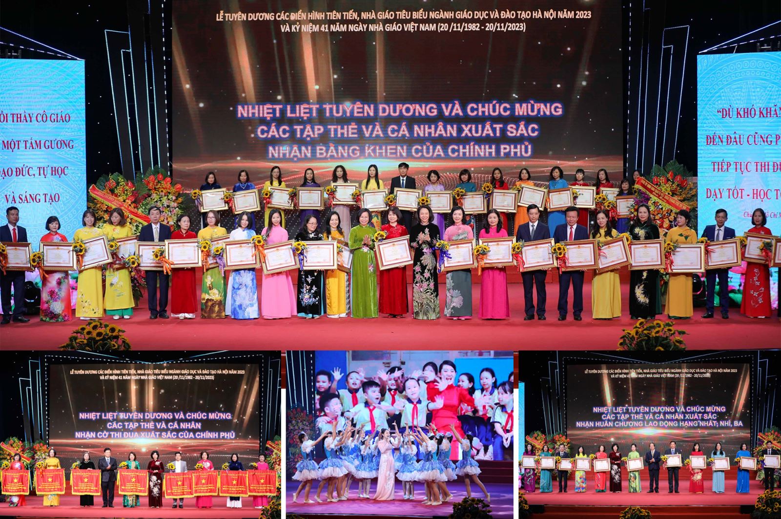 Hà Nội tuyên dương điển hình tiên tiến, nhà giáo tiêu biểu và kỷ niệm ngày Nhà giáo Việt Nam.
