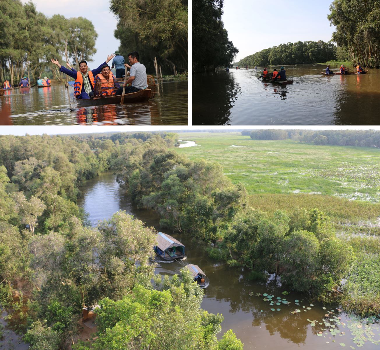 Vườn quốc gia Tràm Chim ở huyện Tam Nông (Đồng Tháp) là khu Ramsar thứ 4 của Việt Nam.